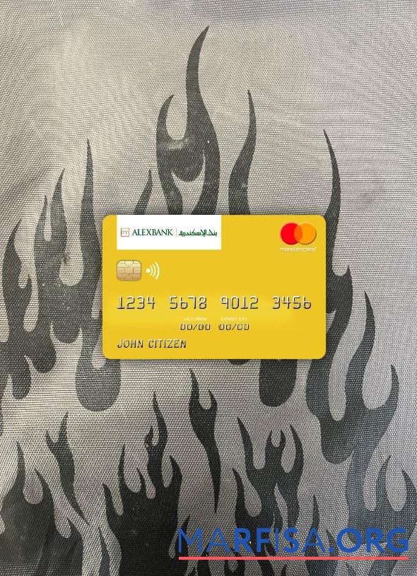 Downloadable Egypt Bank of Alexandria mastercard photolook front real example